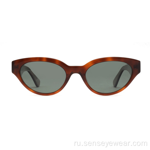 Женщины UV400 кошачьи глаза ацетатные солнцезащитные очки солнцезащитные очки